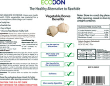Load image into Gallery viewer, Ecobone MINI Vegetal Chew BONES, 11.99oz/340g (2-3 inches - 16 Count)
