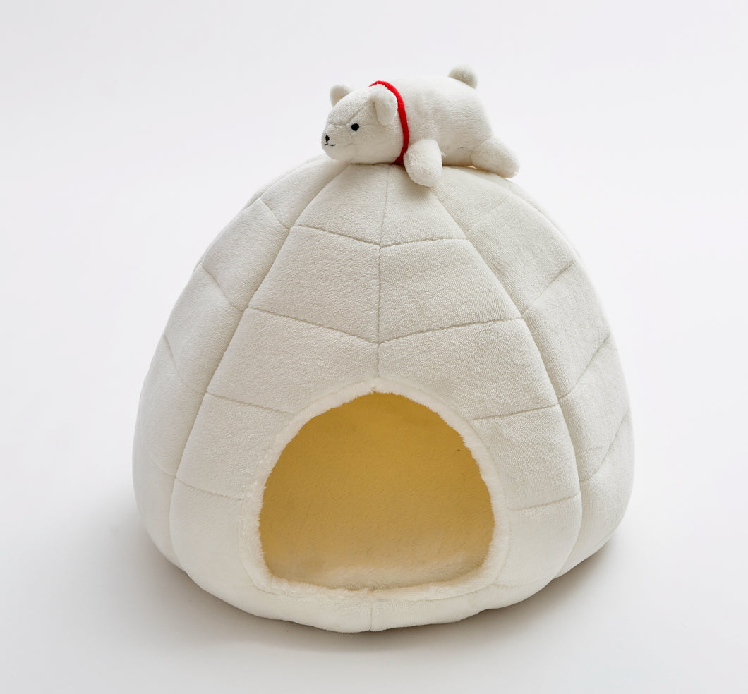 Creative Pets Ice Igloo Pet House, Dog Cats Bed, Comfortable Material, Small Dogs and Cats, Cute Pet House, Indoor Pet House Bed, Warm Cat Bed, Cute Funny Pet Bed.