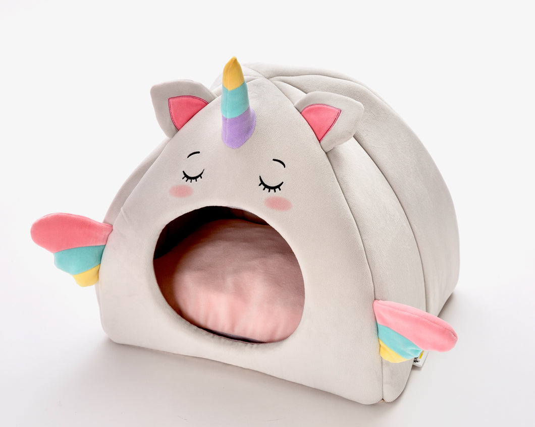 Creative Pets Unicorn Pet House, Dog Cats Bed, Comfortable Material, Small Dogs and Cats, Cute Pet House, Indoor Pet House Bed, Warm Cat Bed, Cute Funny Pet Bed.