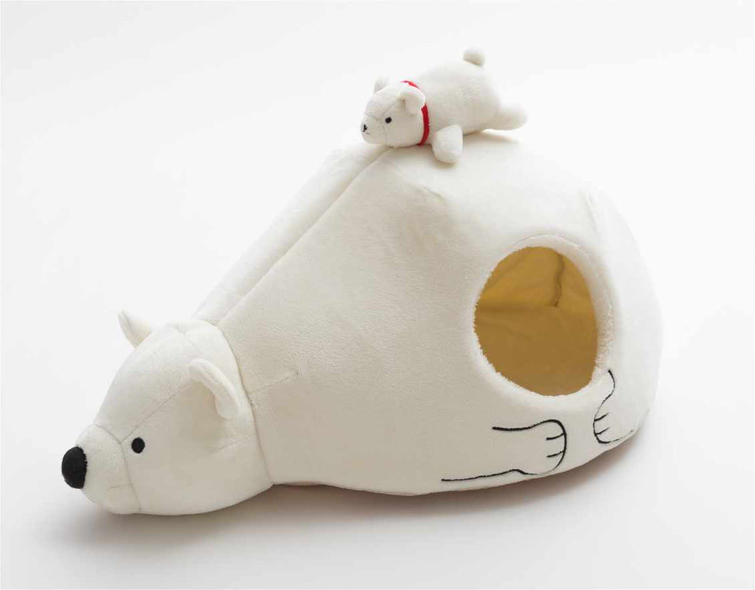 Creative Pets Polar Bear Pet House, Dog Cats Bed, Comfortable Material, Small Dogs and Cats, Cute Pet House, Indoor Pet House Bed, Warm Cat Bed, Cute Funny Pet Bed.